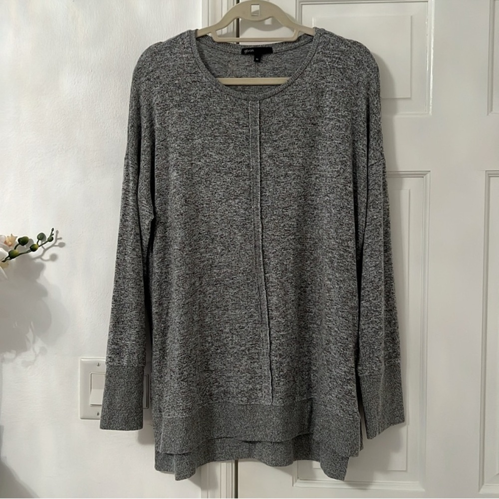 Gibson Gray Tunic Sweater XL - Picture 2 of 10